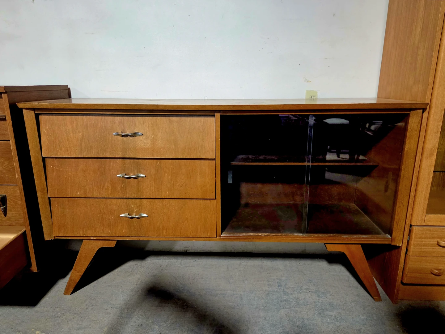 MCM Three Drawer Walnut Credenza (Delivery Available) - photo 2