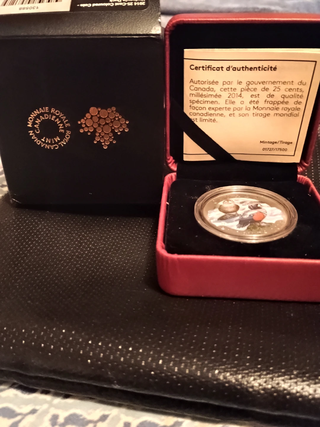 2014 Royal Canadian Mint 25-Cent Coloured Coin - Harlequin Duck - photo 3