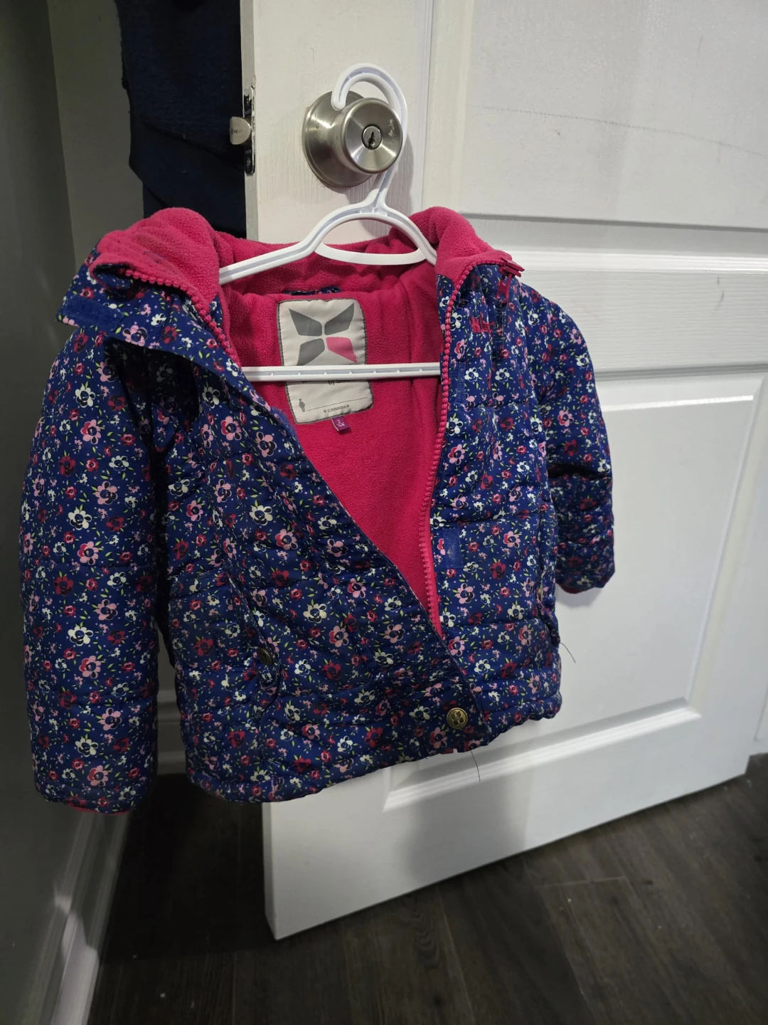 Floral Puffer Coat and Pink Snow pants - photo 2