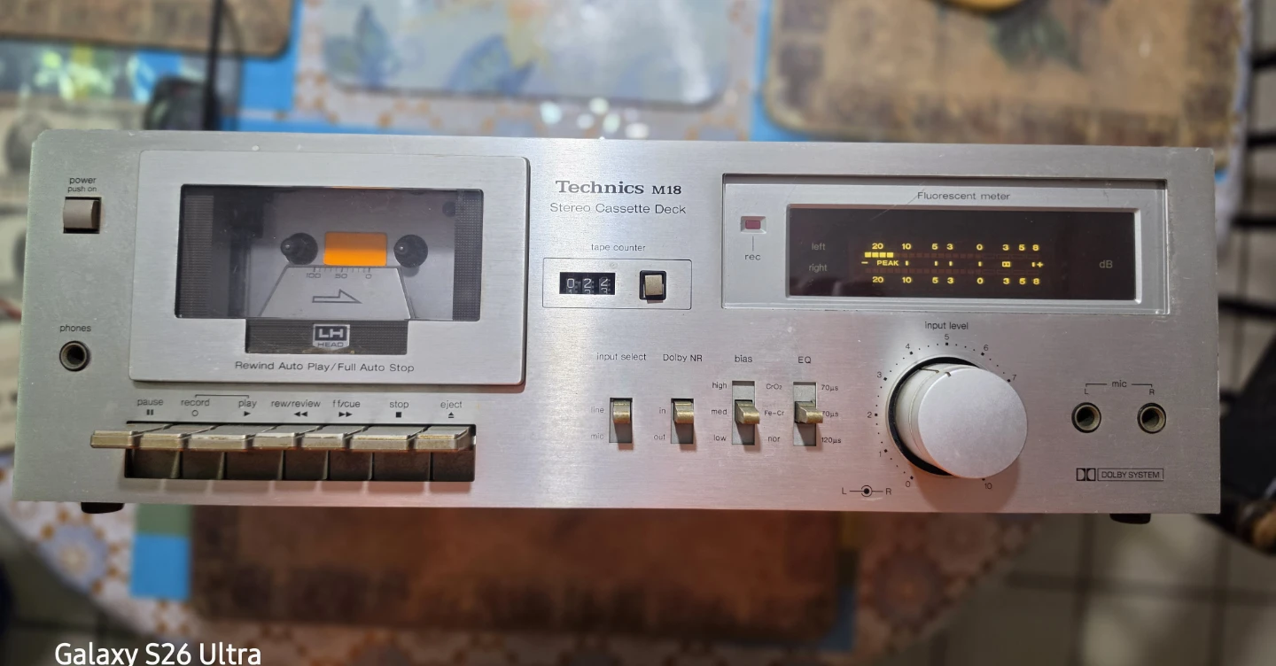 Technics RS-M18 Vintage Cassette Tape Player Recorder For Parts