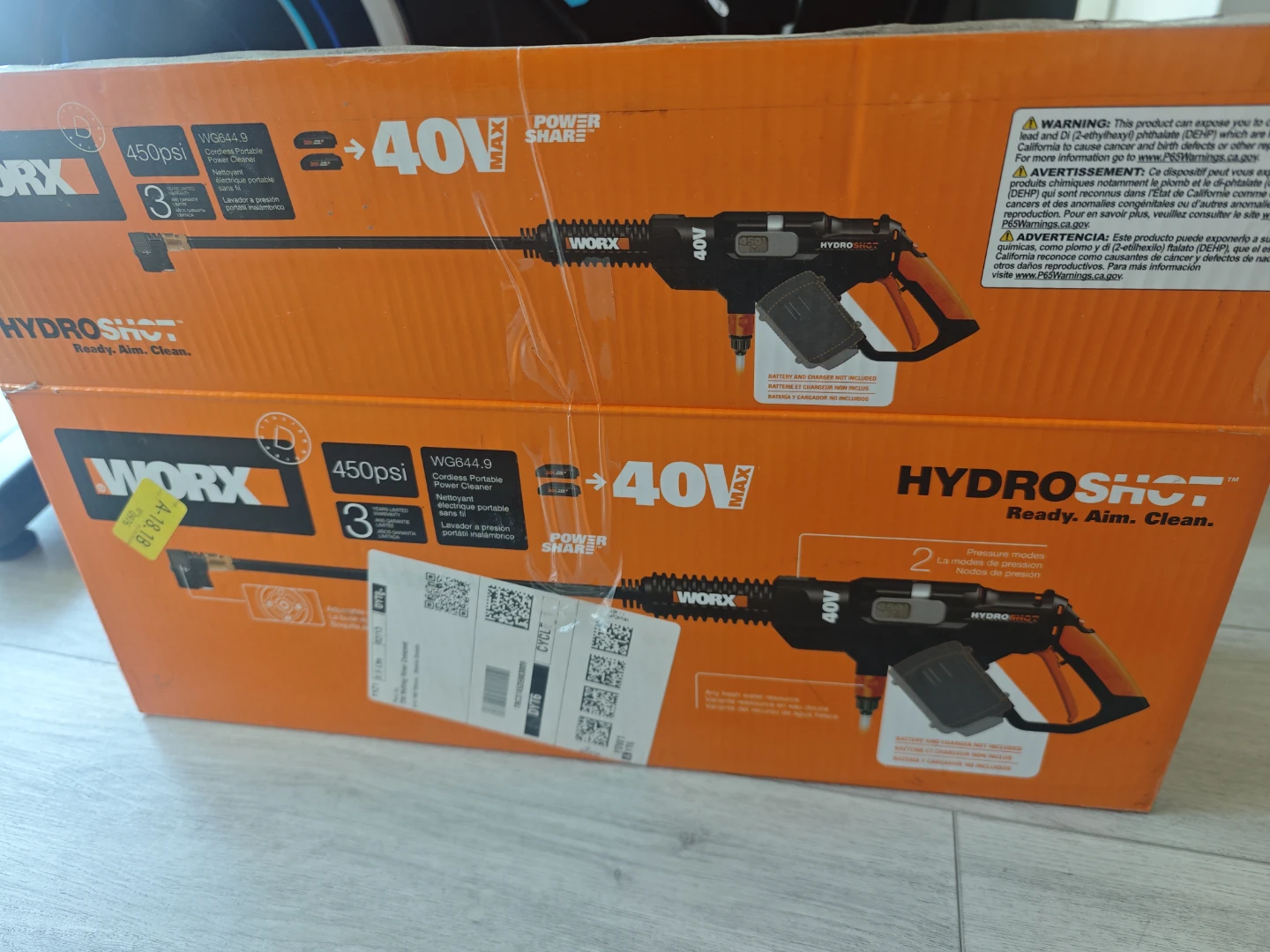 WORX HydroShot WG944.9 40V Portable Power Cleaner