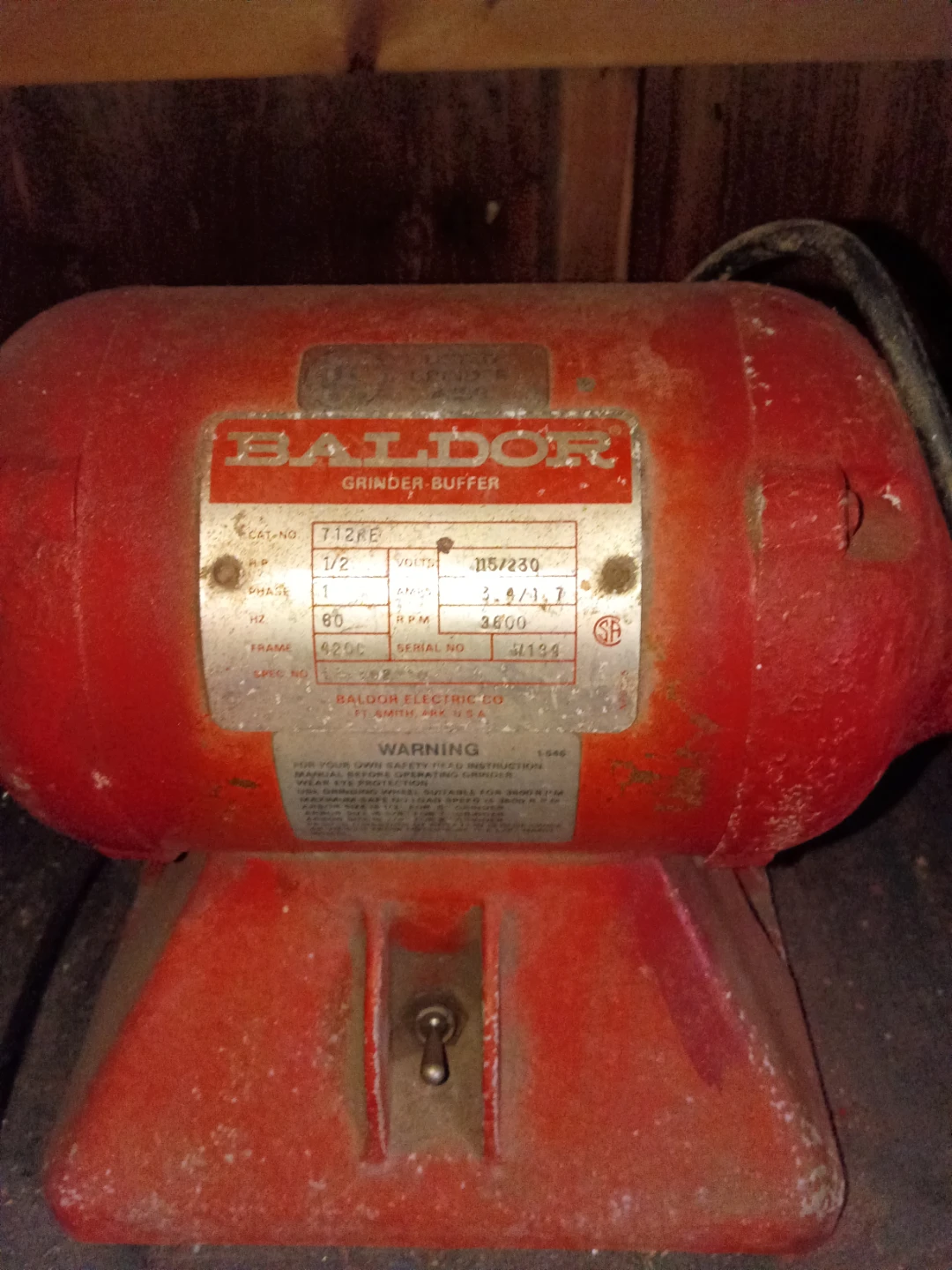 Baldor bench grinder and vice clamp - photo 2