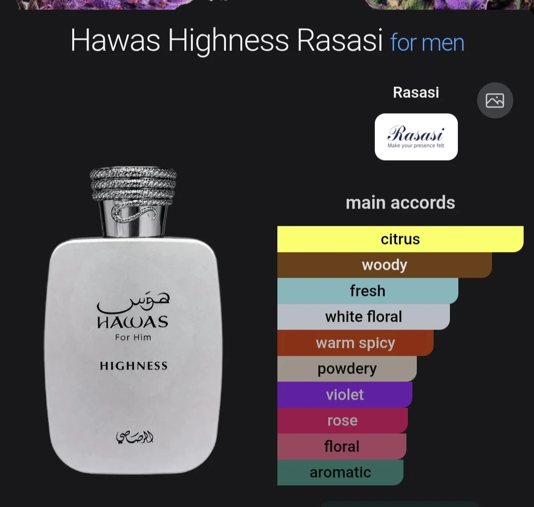 Hawas rasasi higness 100mls full - photo 2