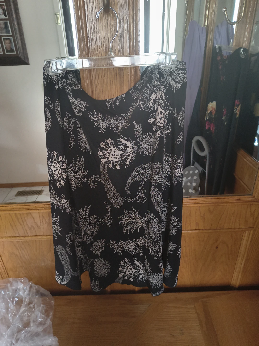 Carroll Reed Women's 2X Paisley Print Skirt