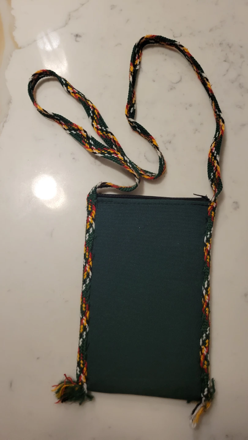Embroidered Pouch with Strap - photo 3