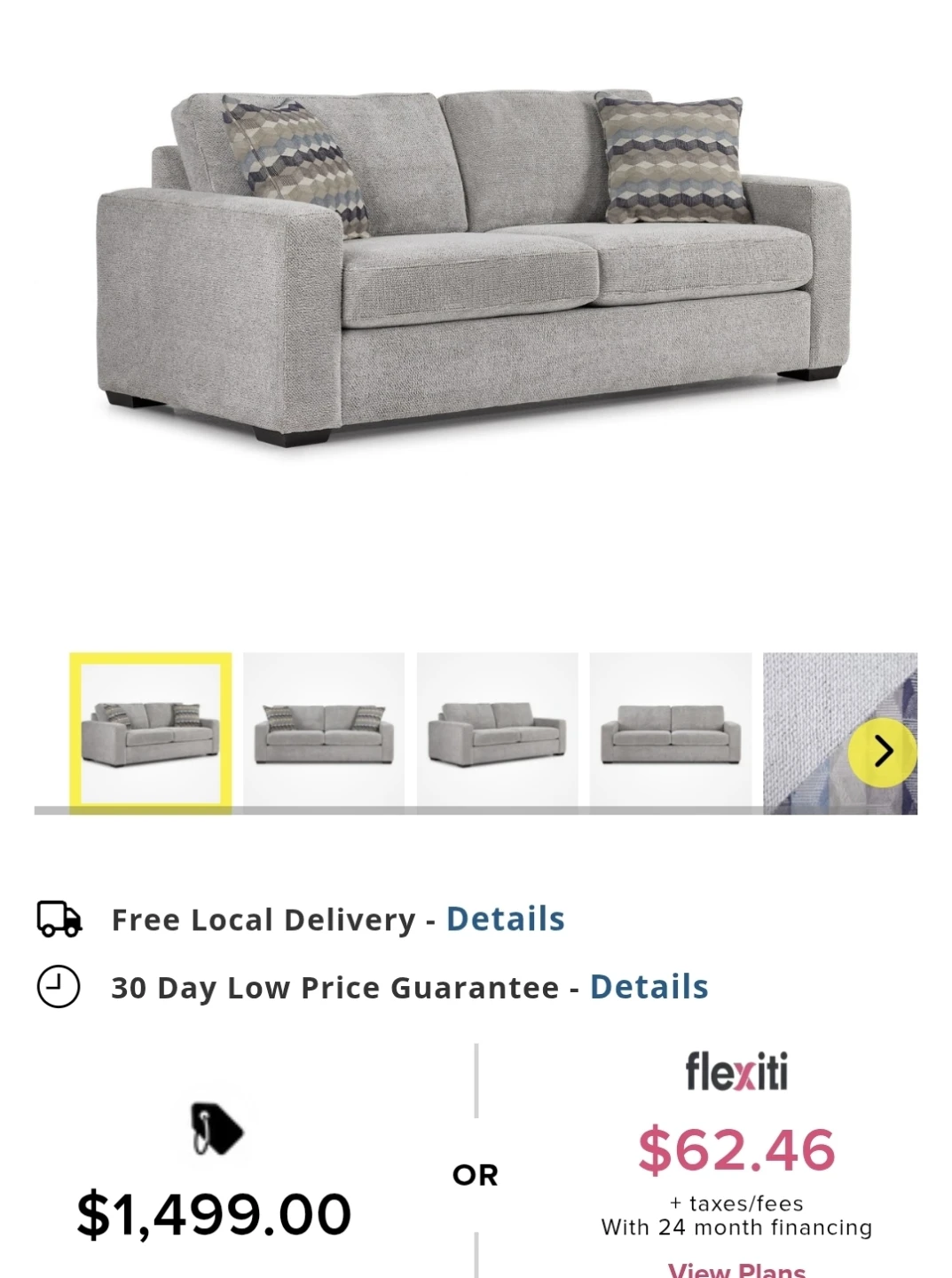 Leon's sofa grey color - photo 4