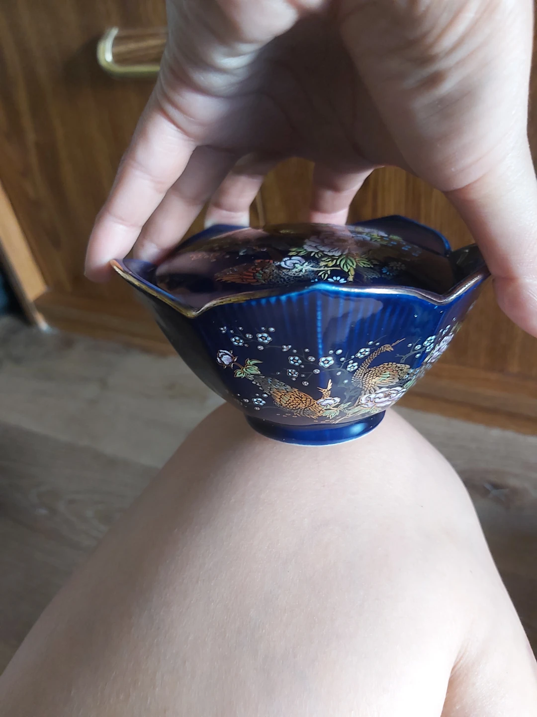 Decorative Trinket Bowl with Peacock Design - photo 4