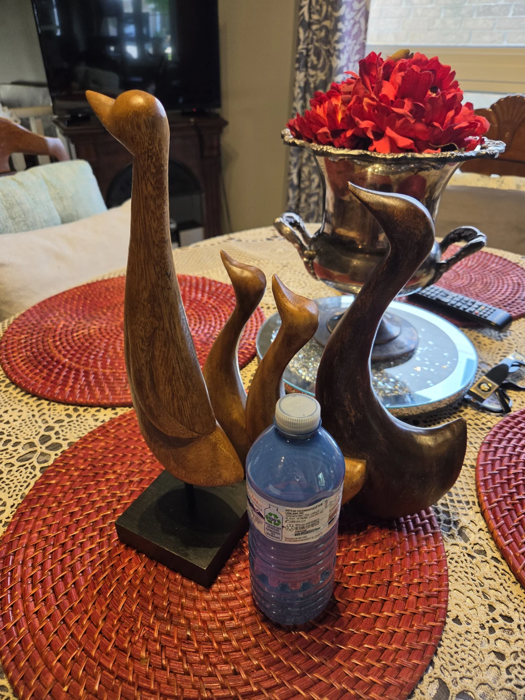 Set of 4 Wooden Duck Figurines - photo 3