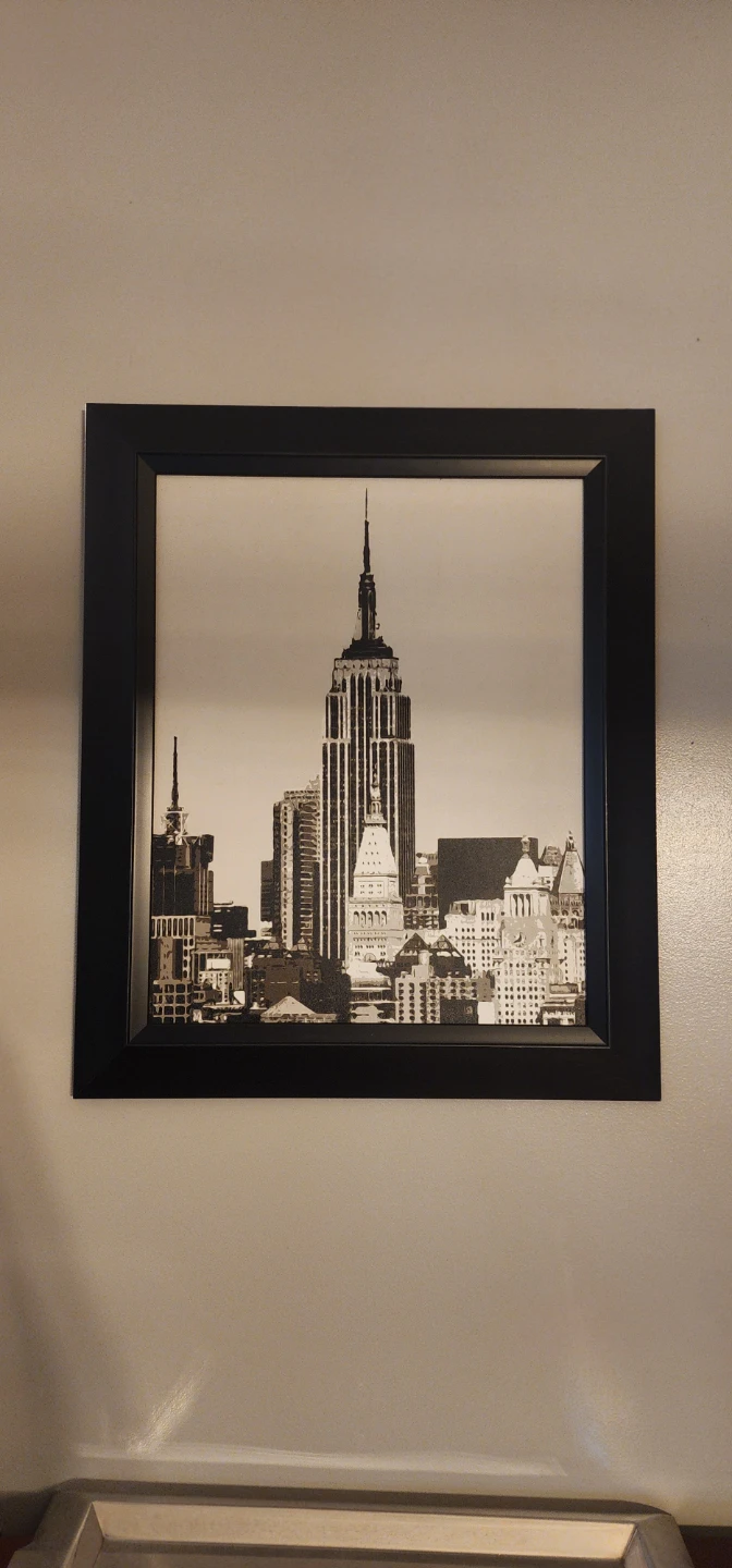 Framed New York City Skyline Wall Art