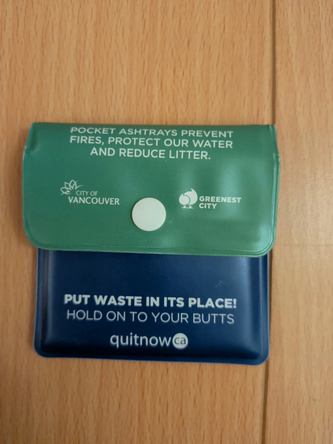 Quitnow Pocket Ashtray - City of Vancouver