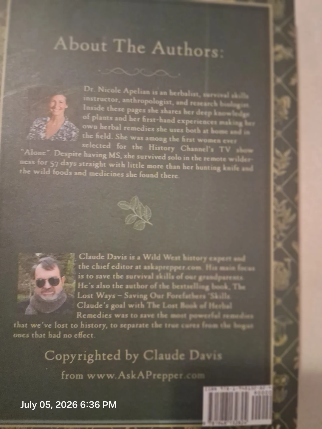 The Lost Book Of Herbal Remedies by Apelian & Davis - photo 2