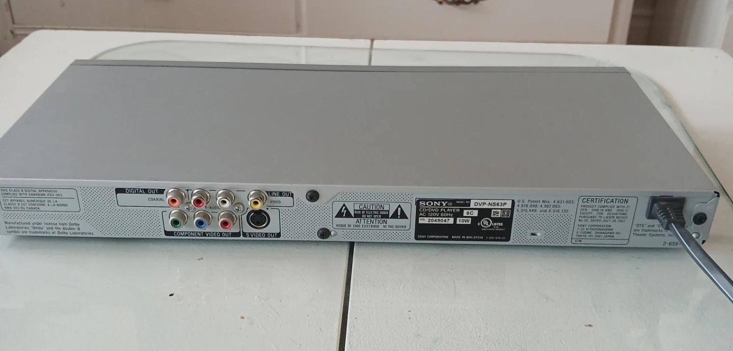 Sony CD/DVD Player DVP-NS63P Silver - photo 2