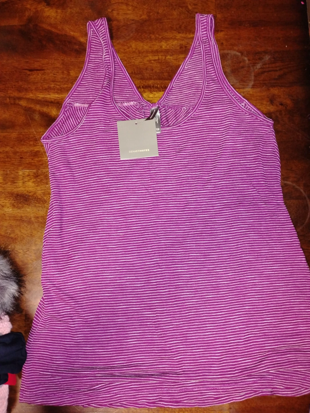 Denver Hayes Striped Tank Top XS