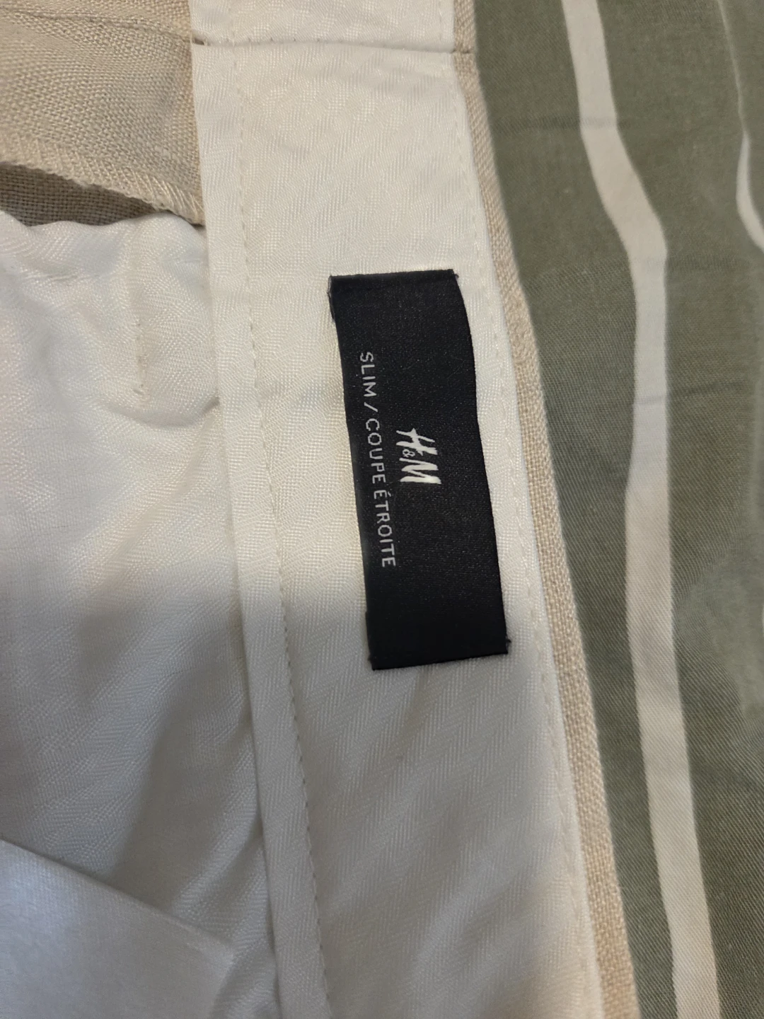 Men's H&M Slim Fit Linen Blend Pants  New With Tags - photo 3