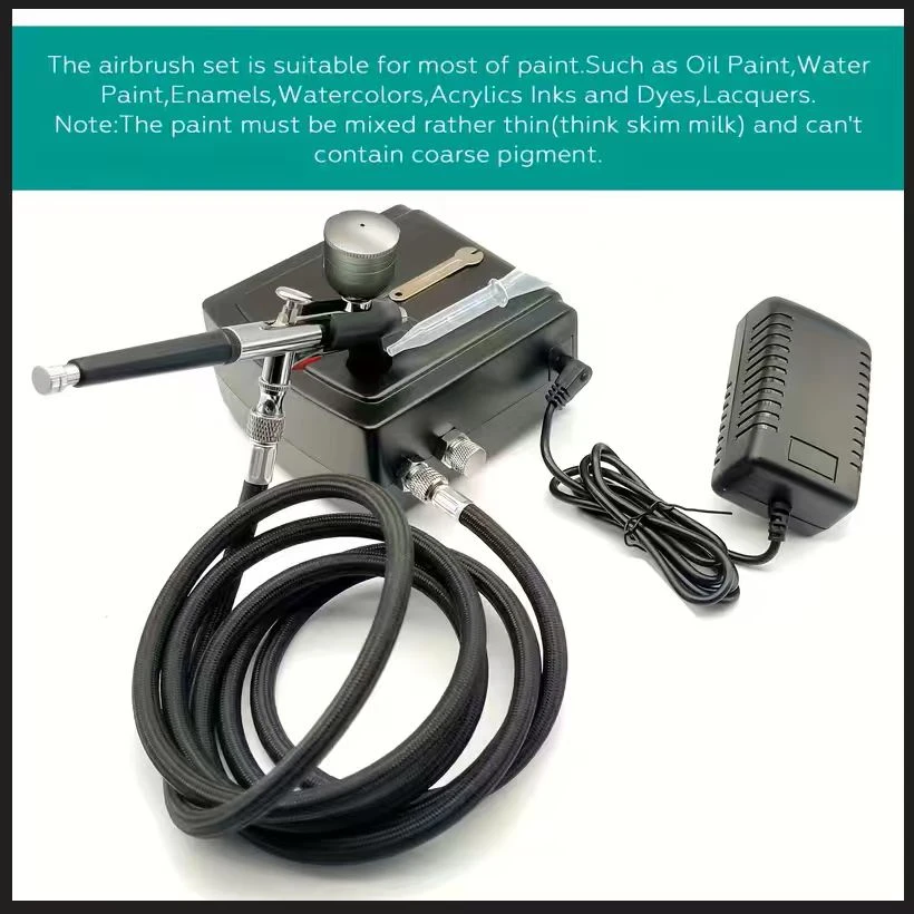 Portable Dual Action Airbrush Compressor Kit - photo 4