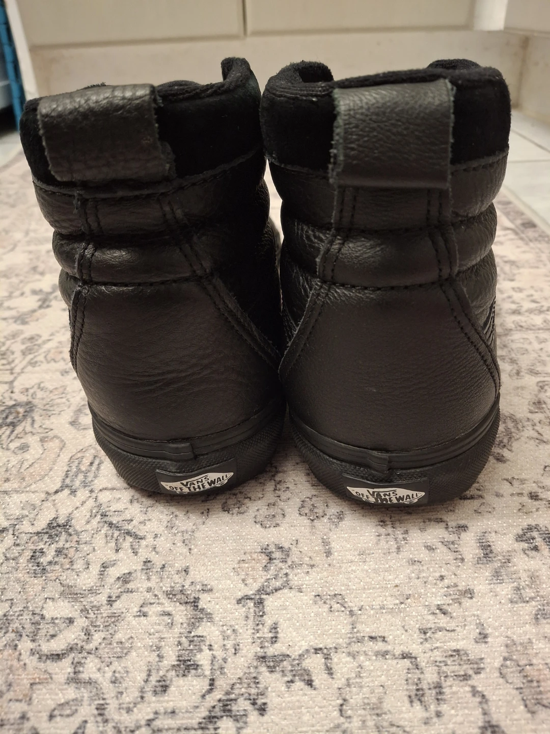 Vans Sk8-Hi Black Leather High Top Sneakers - photo 3