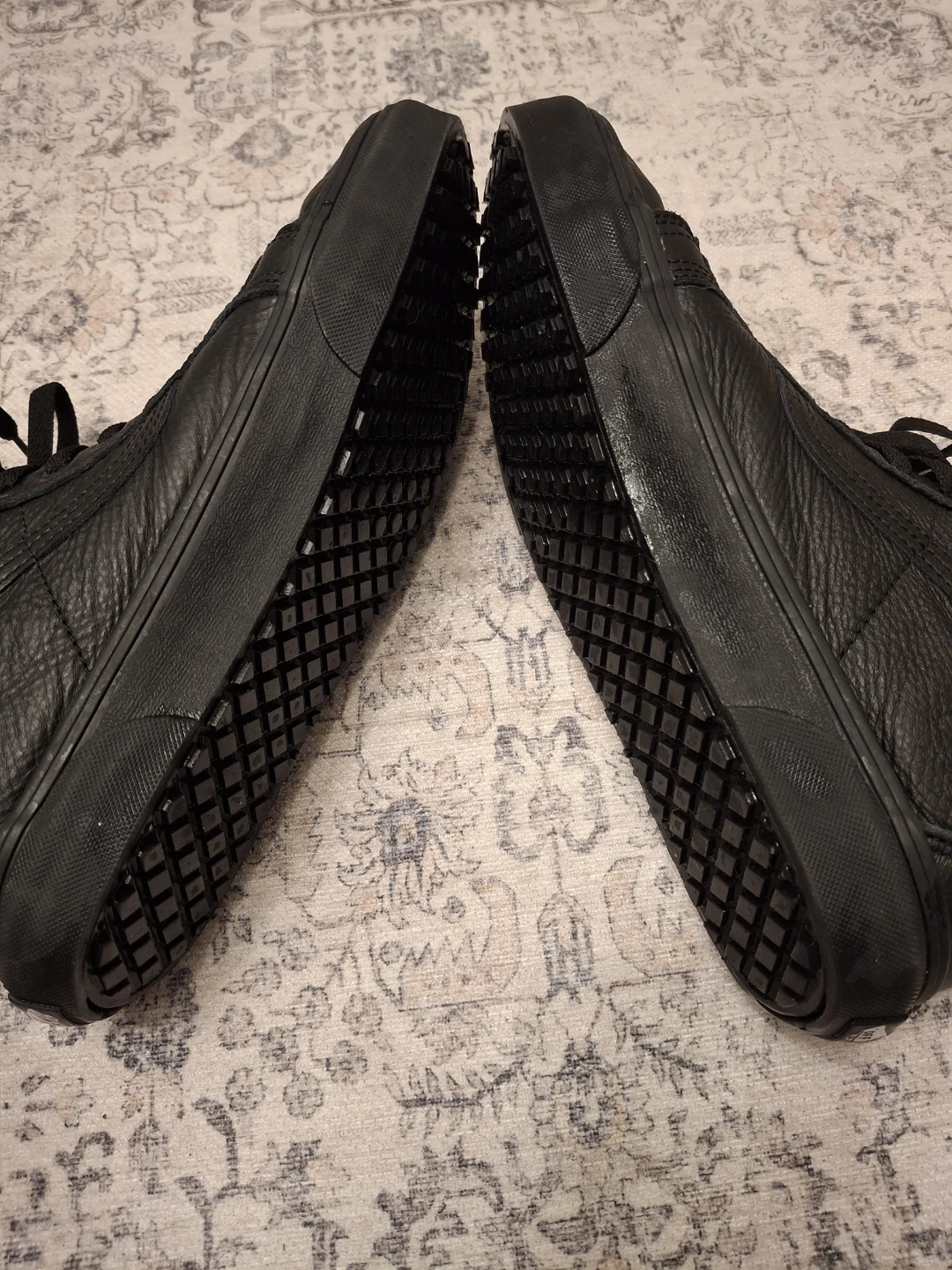 Vans Sk8-Hi Black Leather High Top Sneakers - photo 4