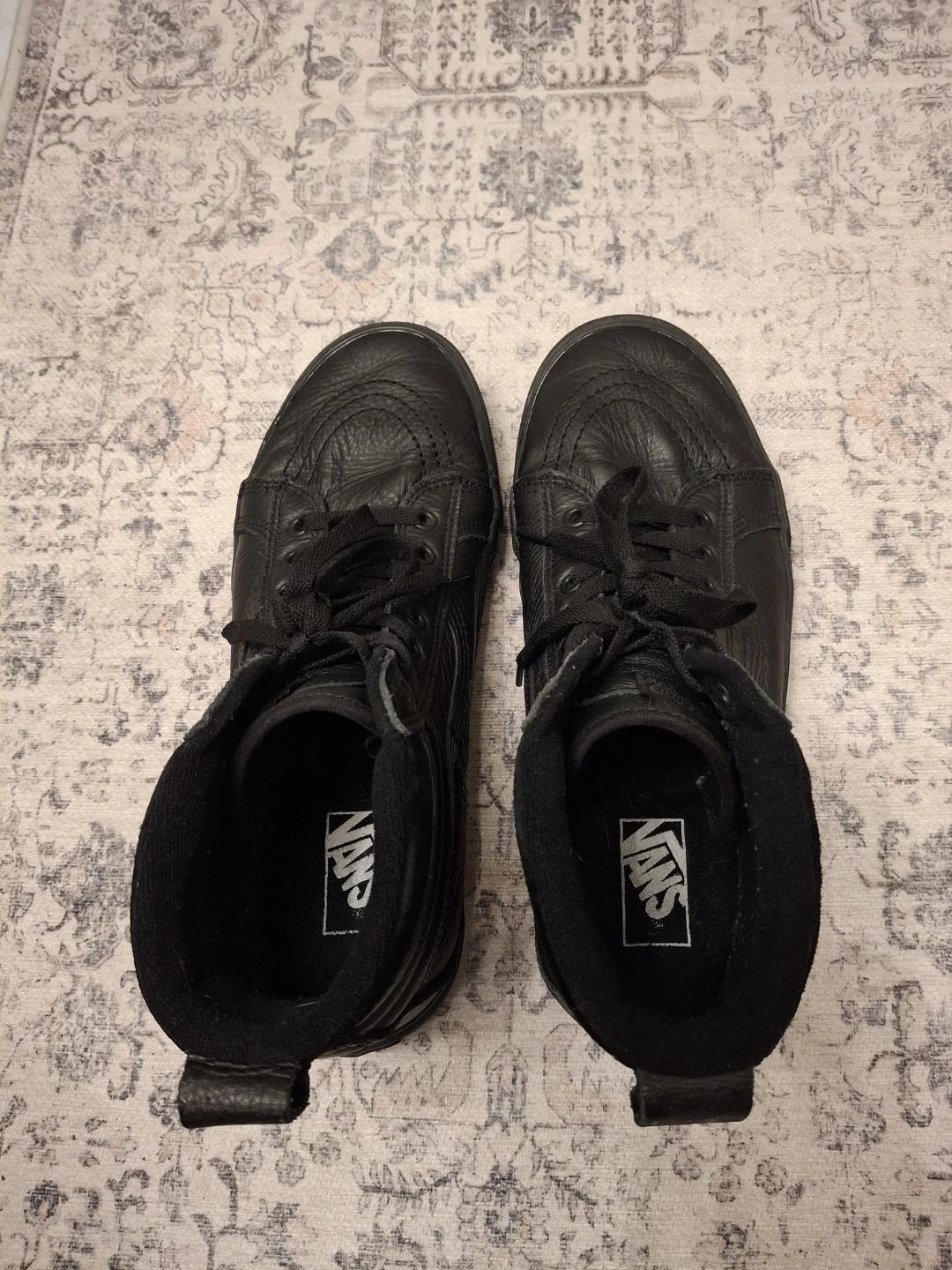 Vans Sk8-Hi Black Leather High Top Sneakers - photo 5