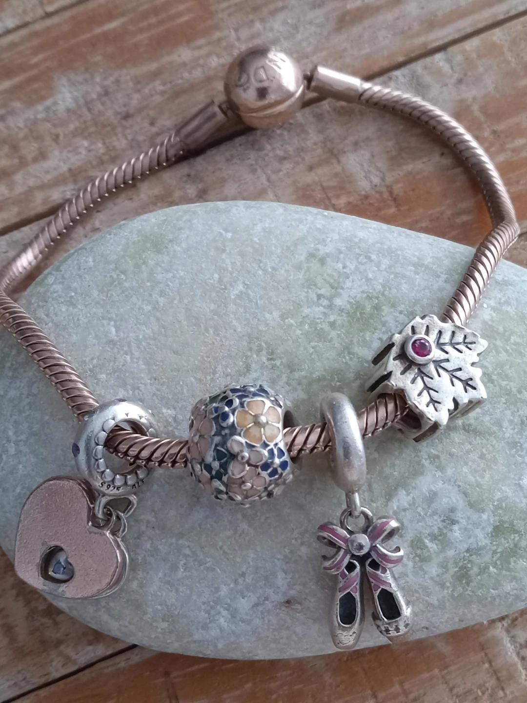 Pandora Bracelet with 4 Charms
