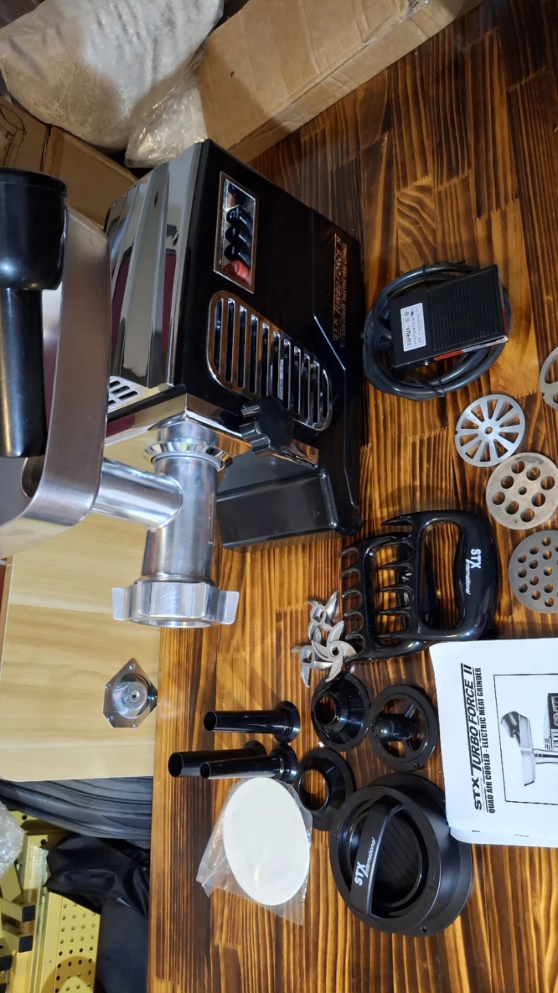 STX TurboForce II 4000 Series Electric Meat Grinder w foot pedal
