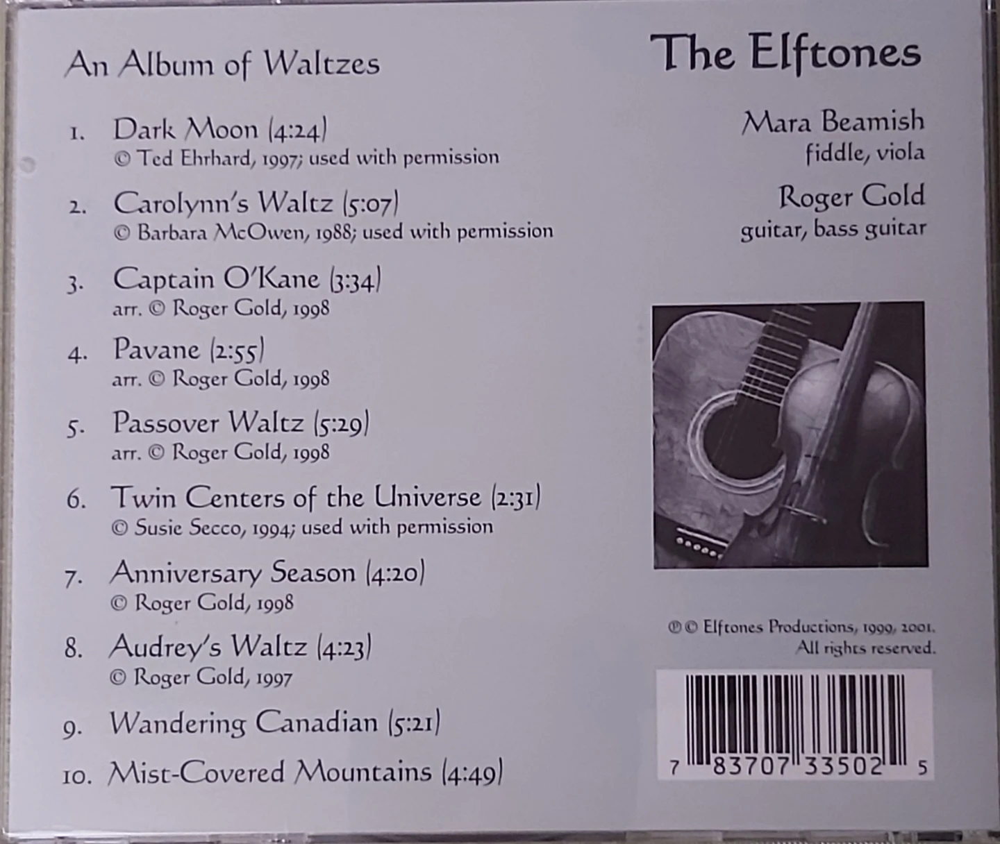 The Elftones Mist-Covered Mountains CD - photo 2