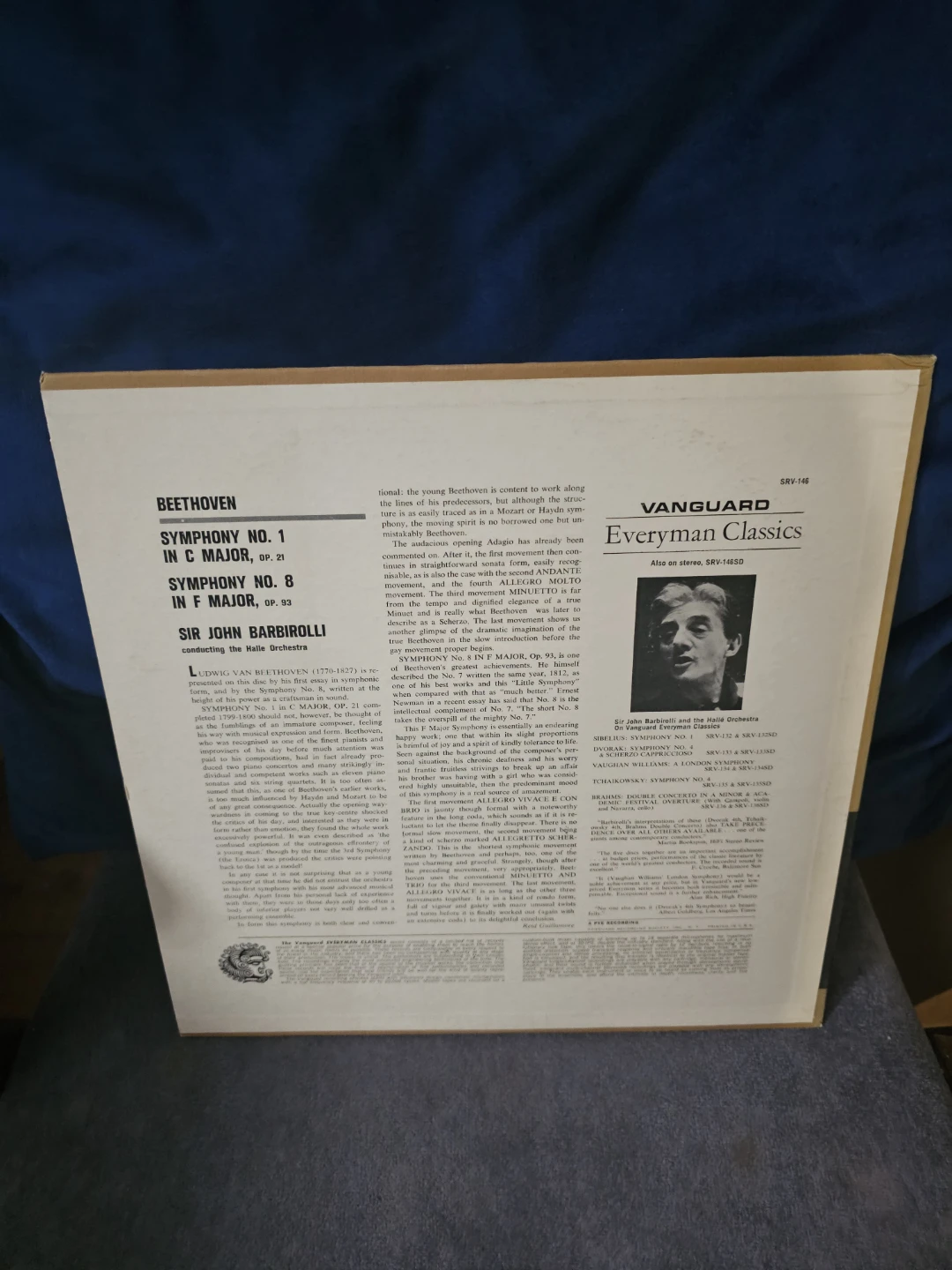 Beethoven Symphony No. 1 & 8 Vinyl Record - photo 2