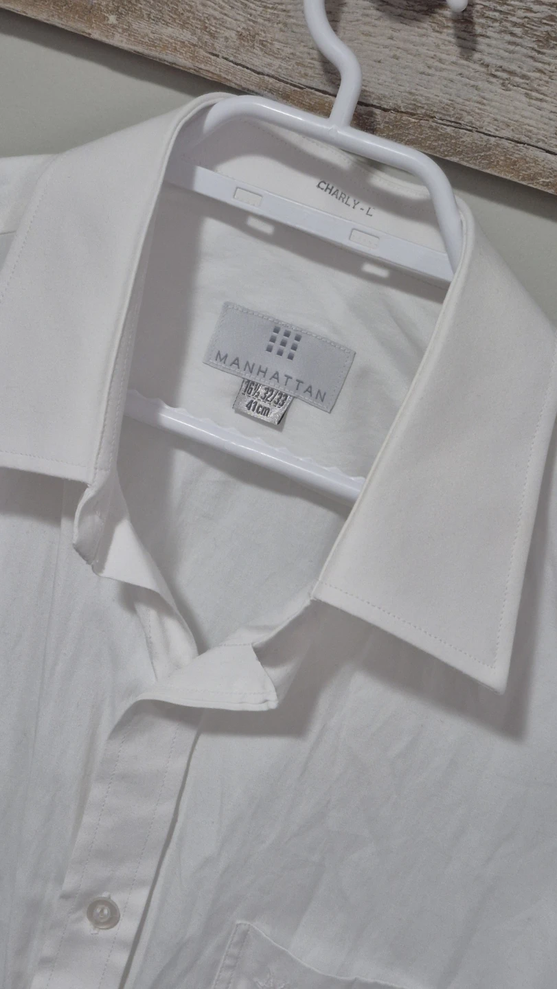 Manhattan Men's White Dress Shirt - photo 3