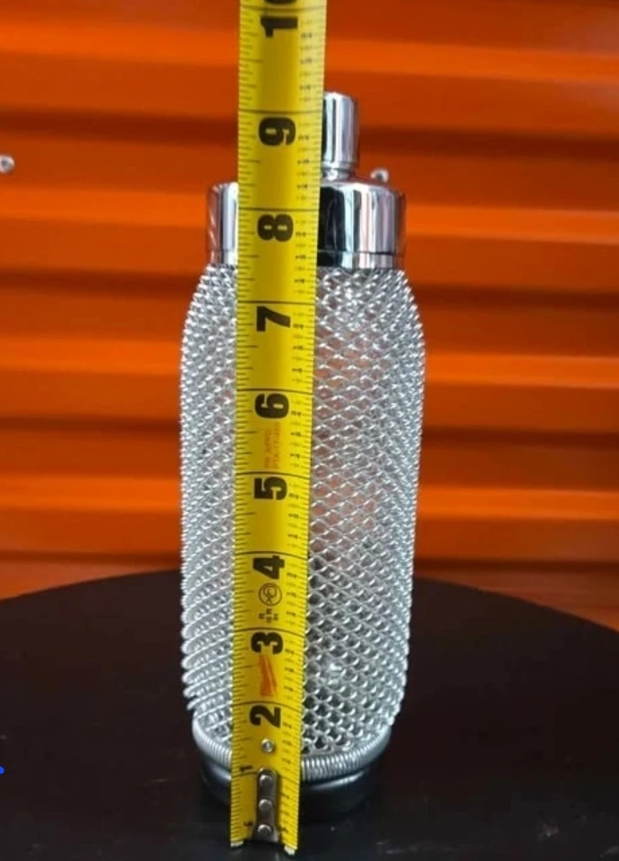 Vintage Style Chrome Mesh Cocktail Shaker 9.5 - photo 3