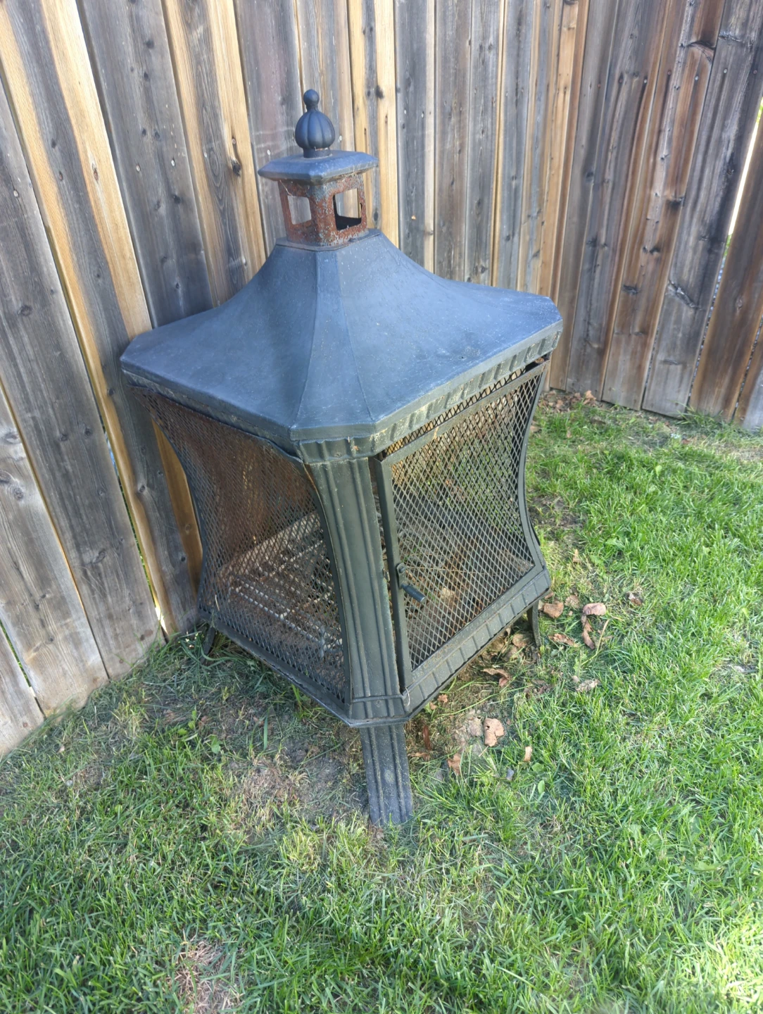 Outdoor Metal Fireplace