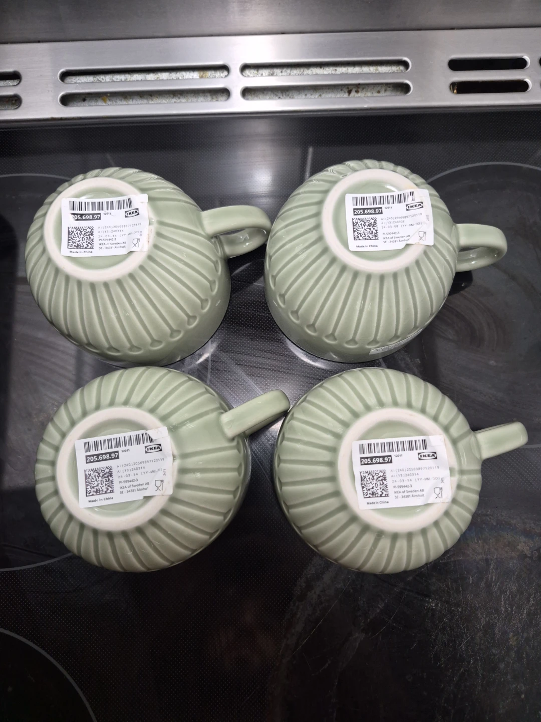 IKEA 4x Värdefull Mugs Set - Light Green - photo 3