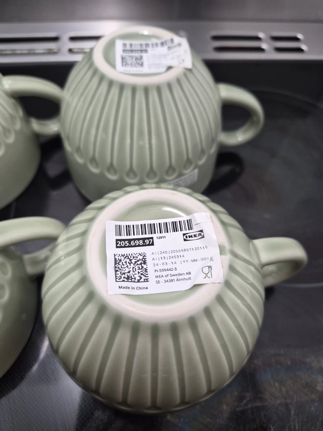 IKEA 4x Värdefull Mugs Set - Light Green - photo 5