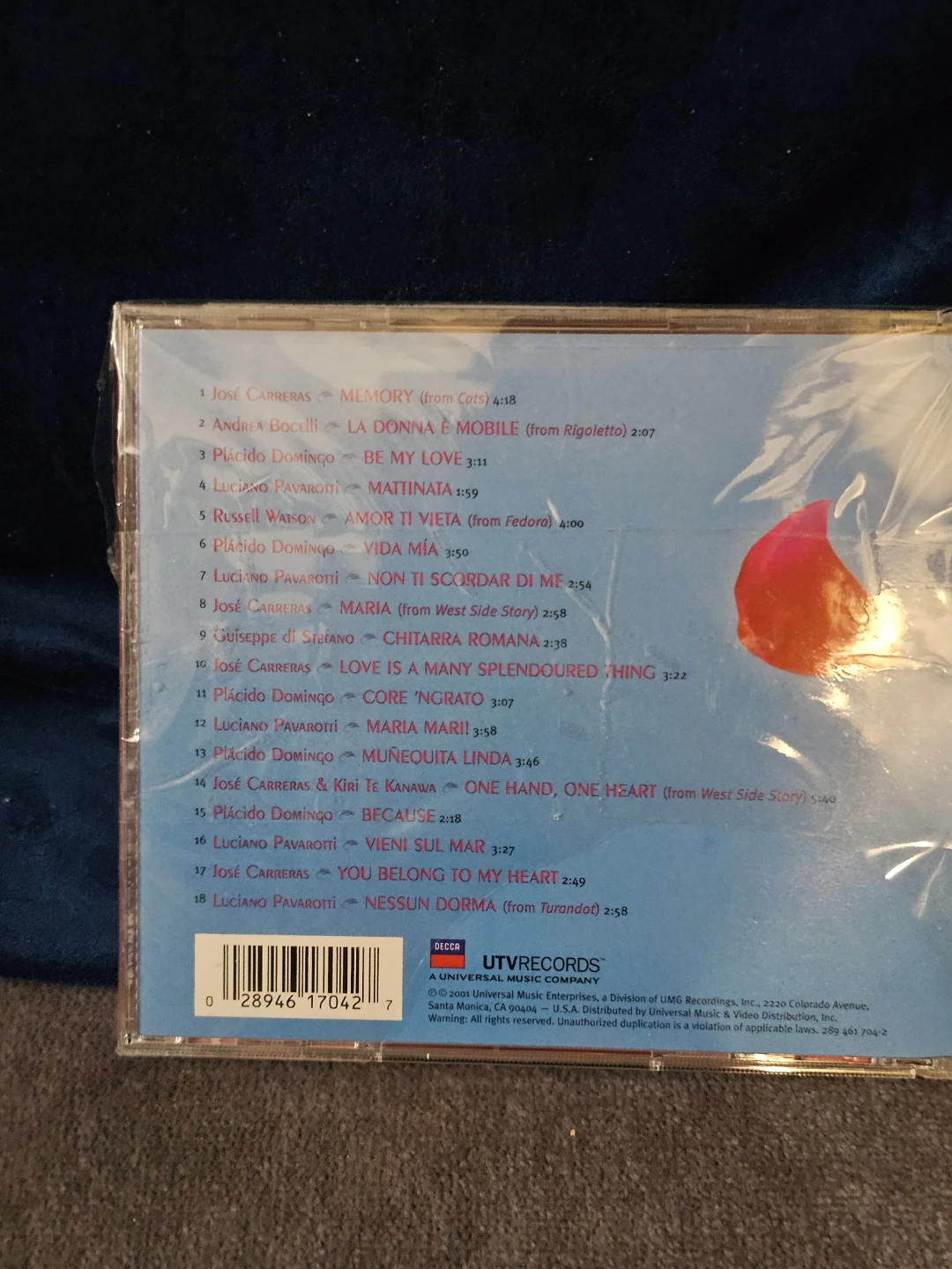 Pure Tenors 18 Romantic Songs CD - photo 2