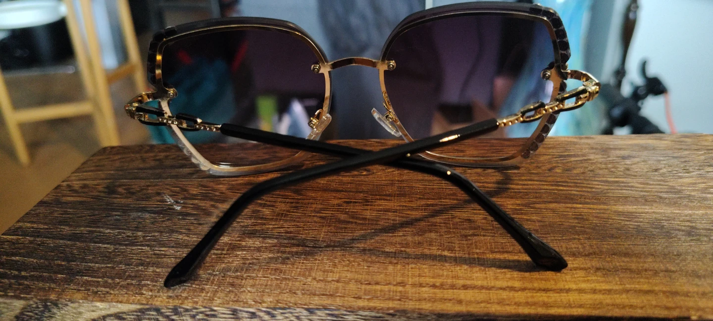 Women's Rhinestone Embellished Sunglasses - photo 2