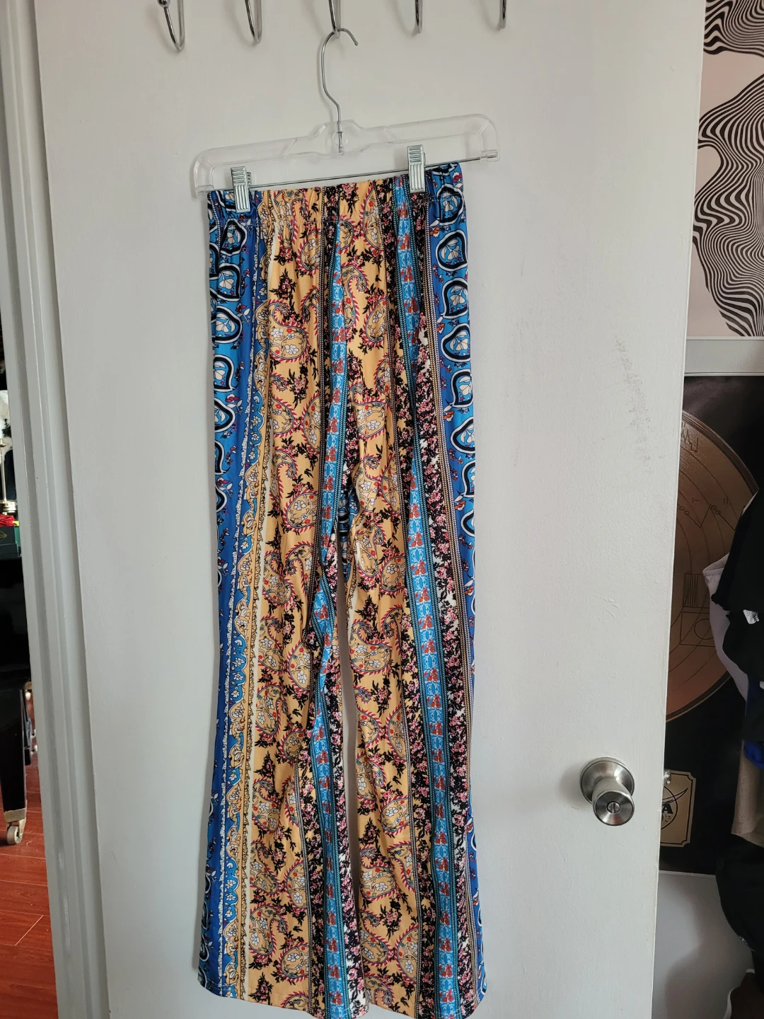 Bohemian Print Flare Leg Pants