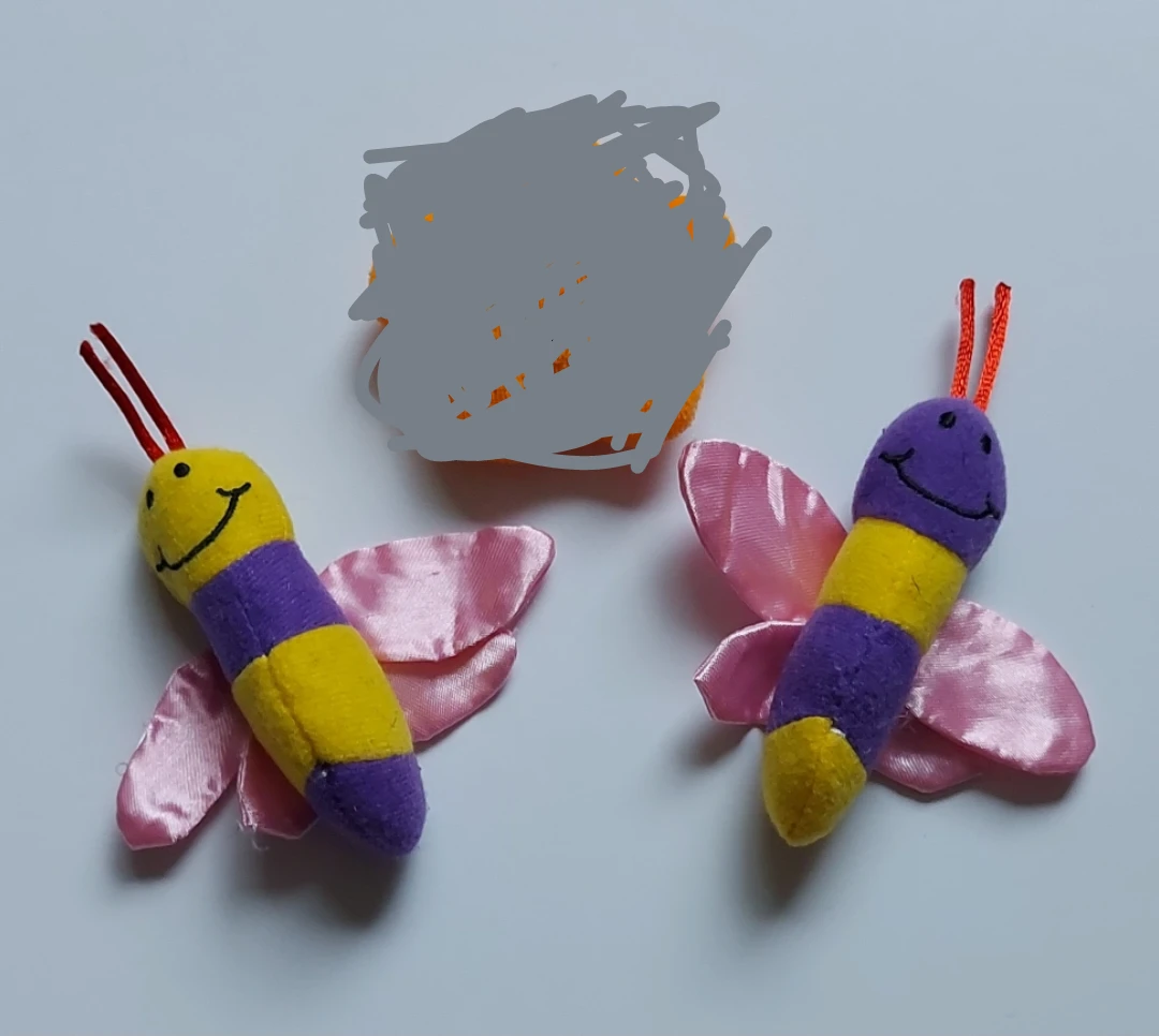 2 Plush Toys - Star, and Butterflies all $2