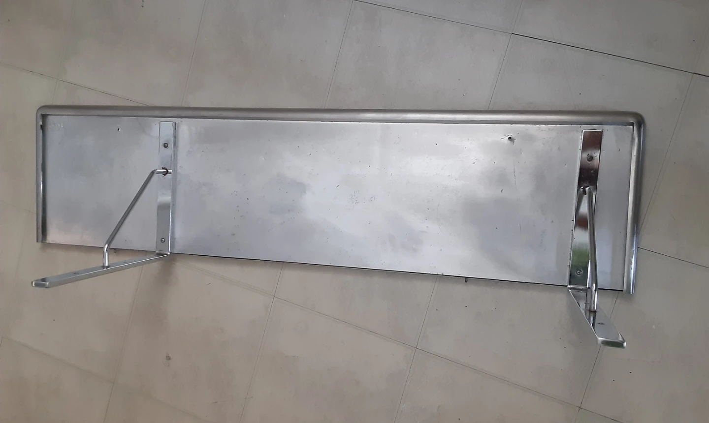 Stainless Steel Shelf w/Brackets | Heavy Duty - Wall Mounted - photo 3