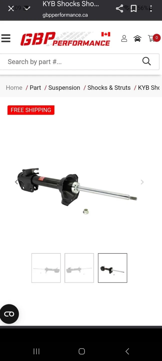 KYB 334357 Excel-G Rear Left Shock Absorber  Subaru Impreza WRX - photo 4