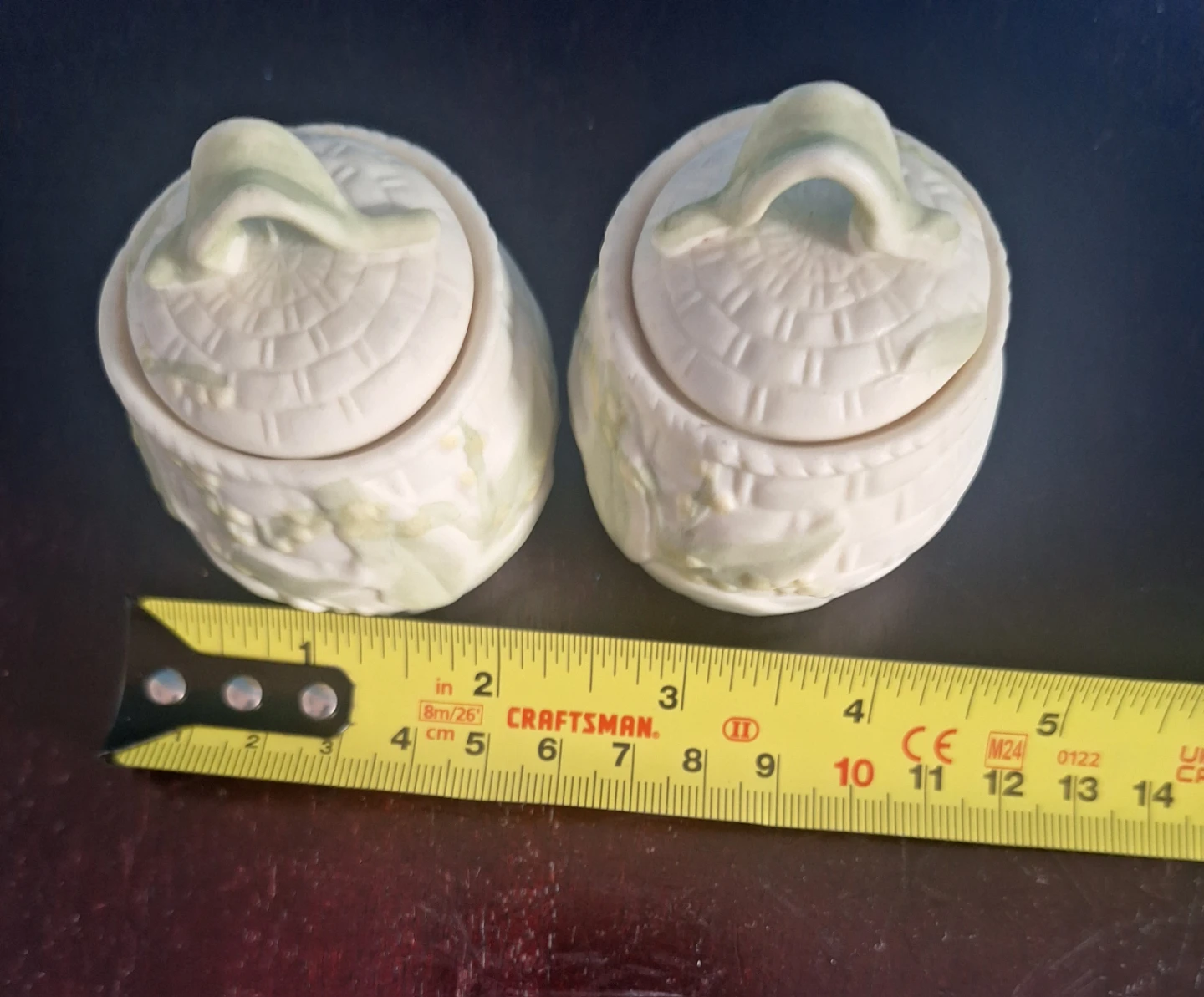 Two Vintage Ceramic Lidded Jars - photo 3