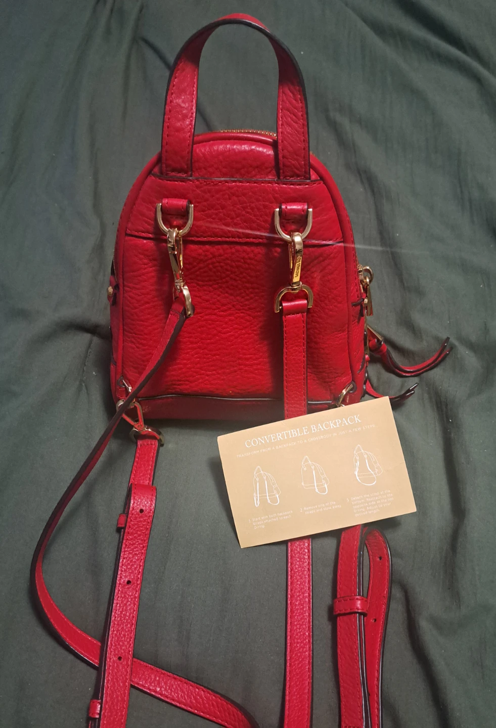 Michael Kors Rhea Mini Backpack with Flowers - Red - photo 2