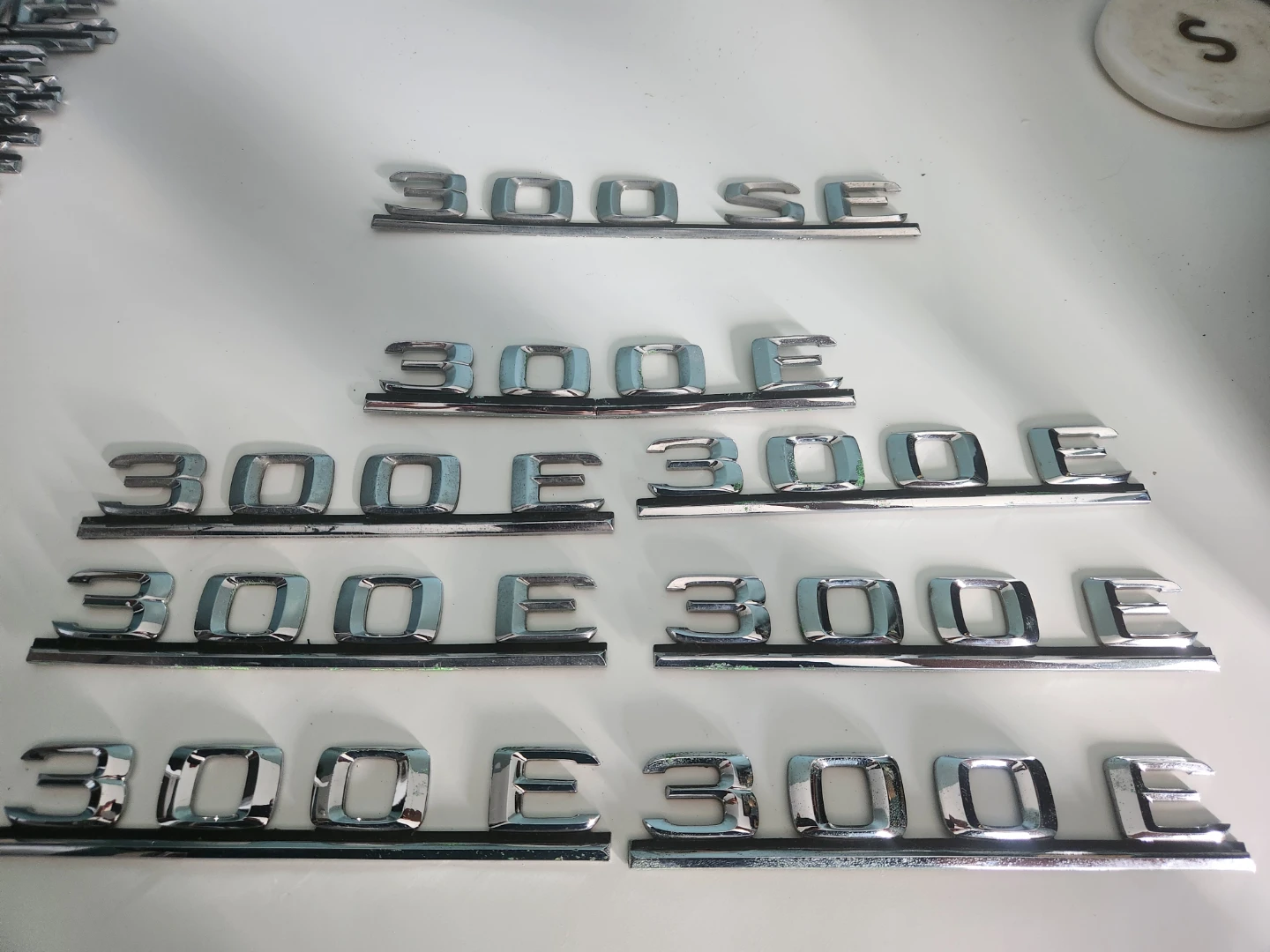 Mercedes-Benz 300 SE / 300 E Chrome Emblems Badges Lot
