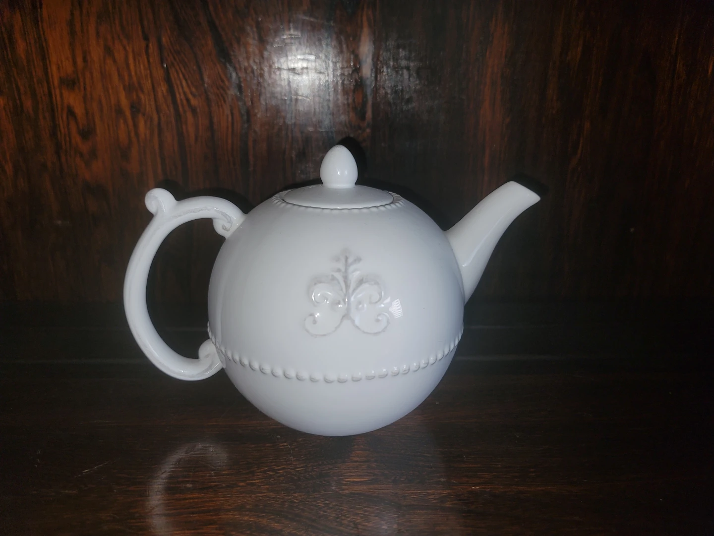 Grace White Ceramic Teapot - photo 2