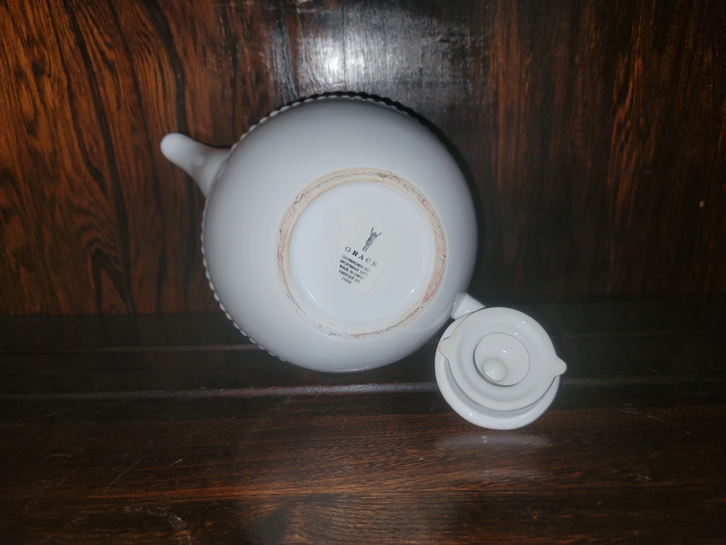 Grace White Ceramic Teapot - photo 3