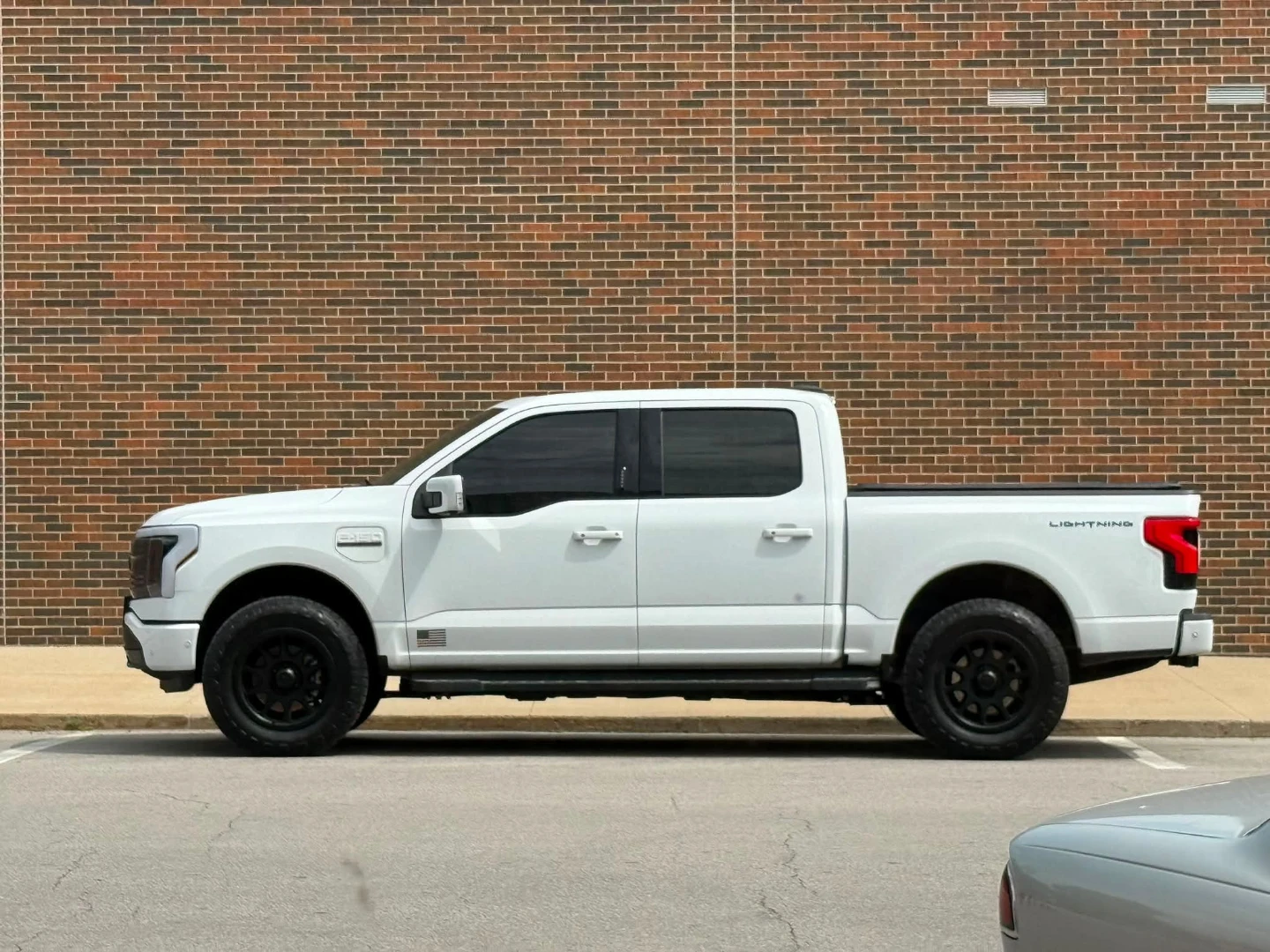 White Ford F-150 Lightning Truck