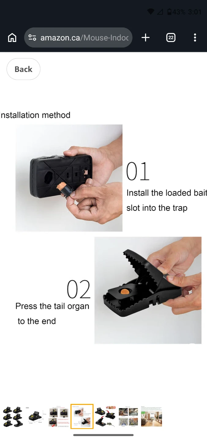 Mouse Traps - 6 Pack Snap Catchers - photo 5