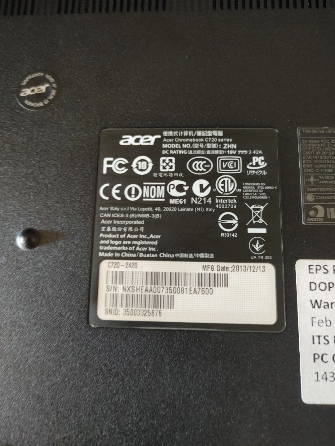 Acer Chromebook C720 11.6 inch Laptop - photo 2