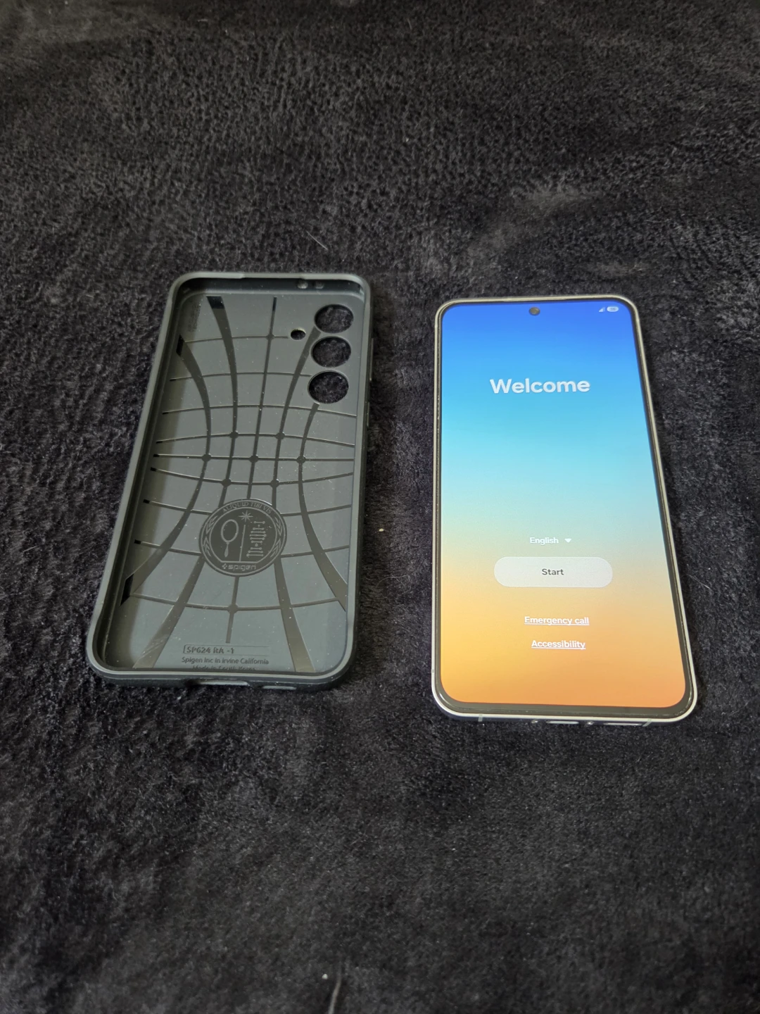 Samsung Galaxy S24 FE with Spigen Case