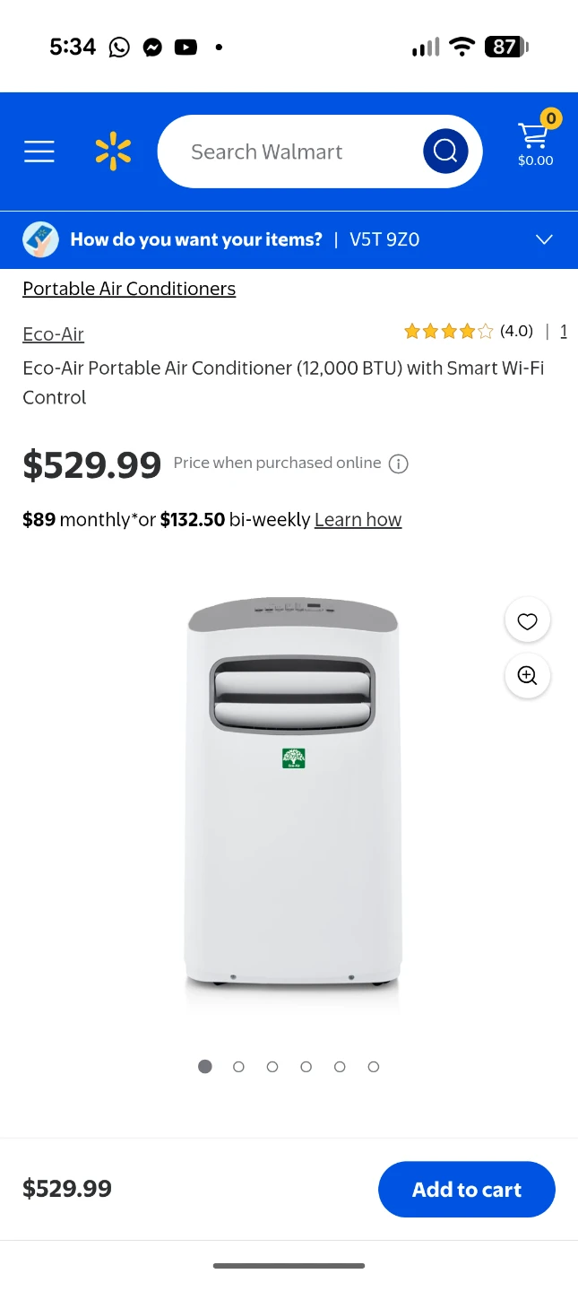 New Eco-Air Portable Air Conditioner 14,000 BTU - photo 4