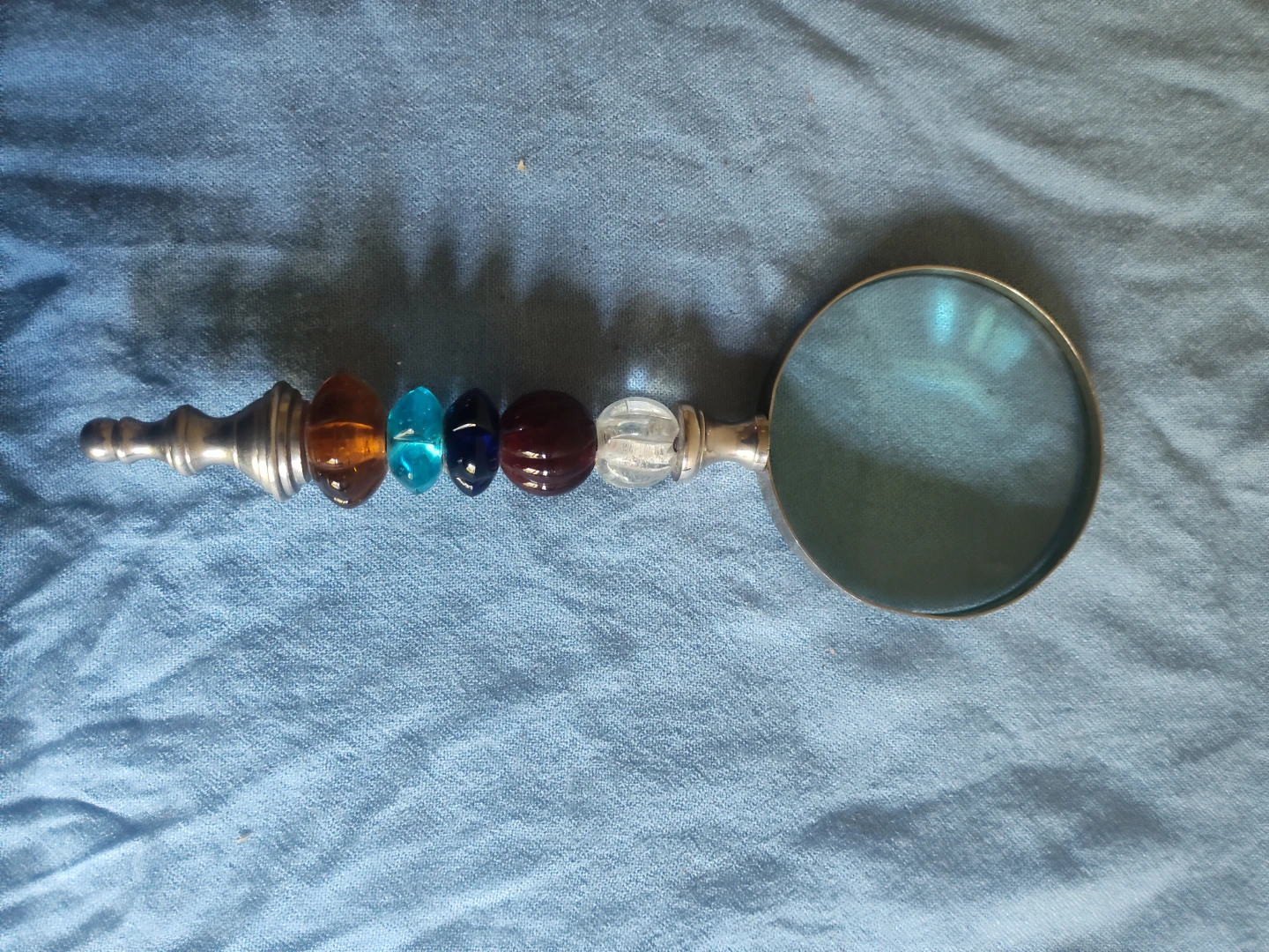 Magnifying Glass with Decorative Beaded Handle - photo 2