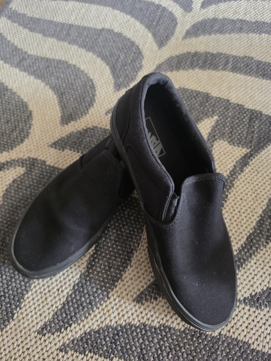 Black Vans Slip-On Shoes- Size 9