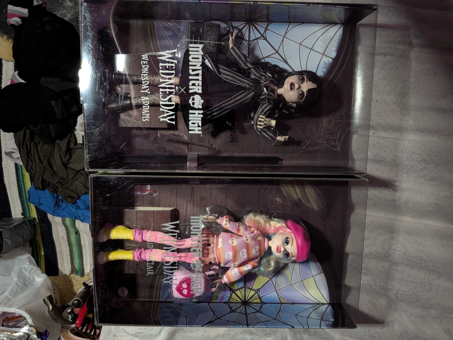 MH Skullectors Wednesday+Enid Collab Dolls x2